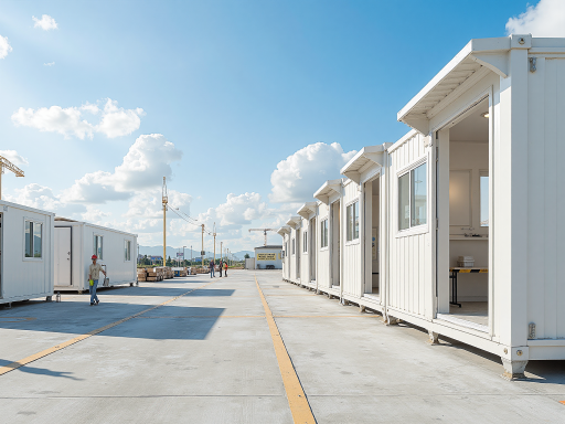 Containerized energy storage system with shipping container format, large industrial installation, outdoor environment